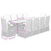 Set mobilier de exterior cu perne, 11 piese, negru, poliratan - WALTI WALTI
