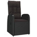Set mobilier de grădină cu perne, 9 piese, negru, poliratan - WALTI WALTI