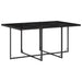 Set mobilier de grădină cu perne, 7 piese, negru, poliratan - WALTI WALTI