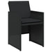 Set mobilier de grădină cu perne, 7 piese, negru, poliratan - WALTI WALTI