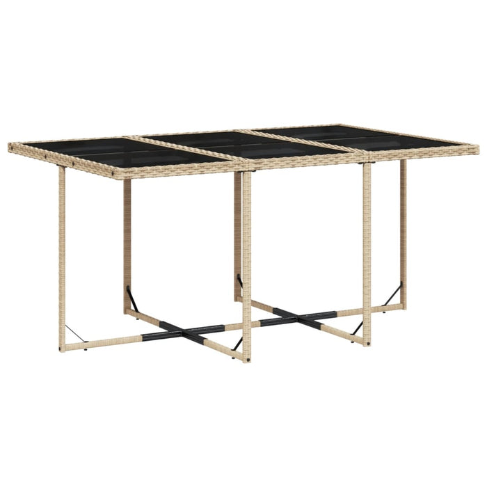 Set mobilier pentru grădină, 7 piese, cu perne, bej, poliratan - WALTI WALTI