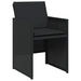 Set mobilier de grădină cu perne, 9 piese, negru, poliratan - WALTI WALTI