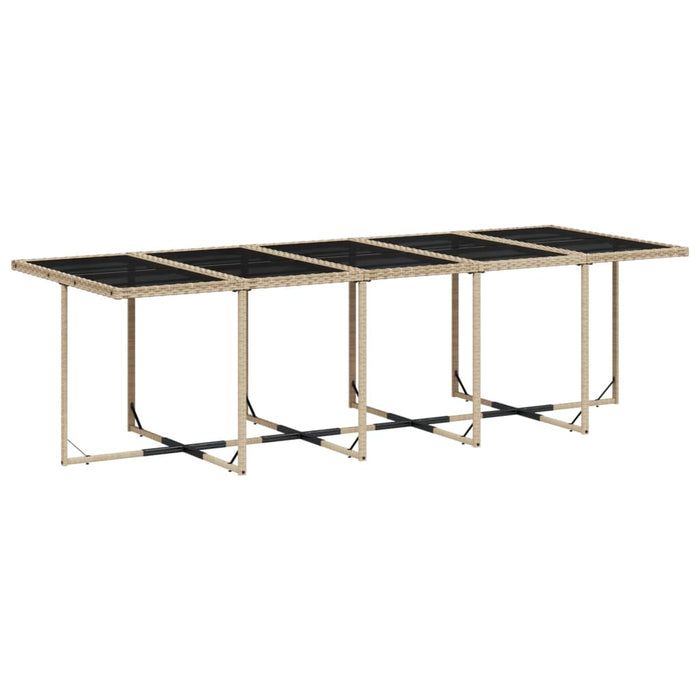 Set mobilier de grădină cu perne, 11 piese, bej, poliratan - WALTI WALTI