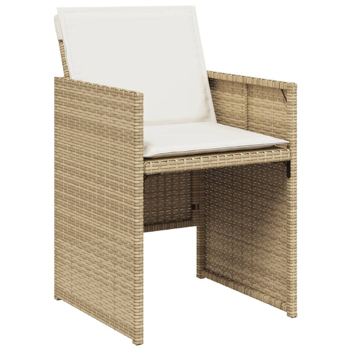 Set mobilier de grădină cu perne, 11 piese, bej, poliratan - WALTI WALTI