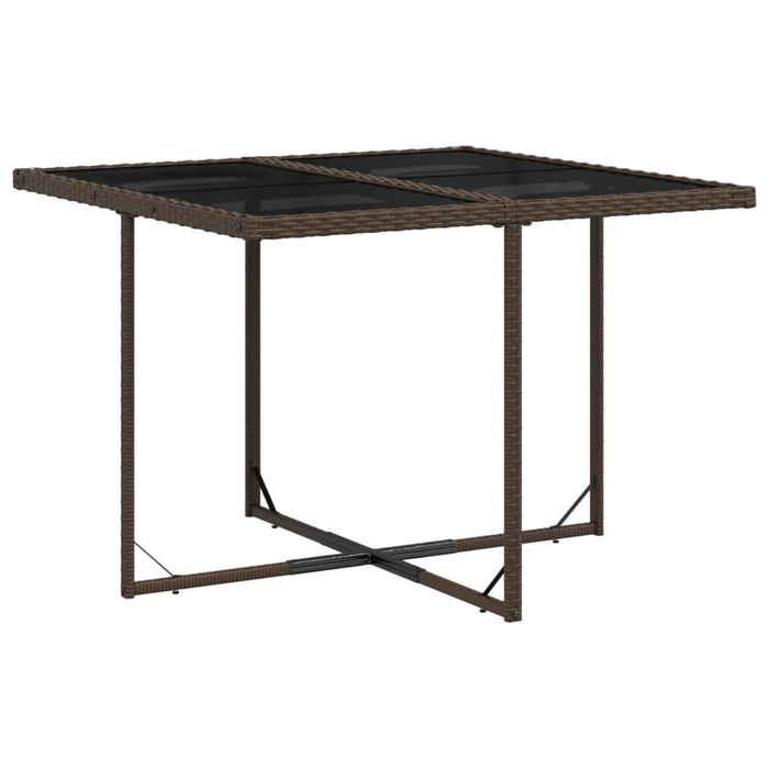 Set mobilier de grădină cu perne, 9 piese, maro, poliratan - WALTI WALTI