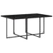 Set mobilier de exterior cu perne, 11 piese, negru, poliratan - WALTI WALTI