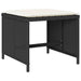 Set mobilier de exterior cu perne, 11 piese, negru, poliratan - WALTI WALTI