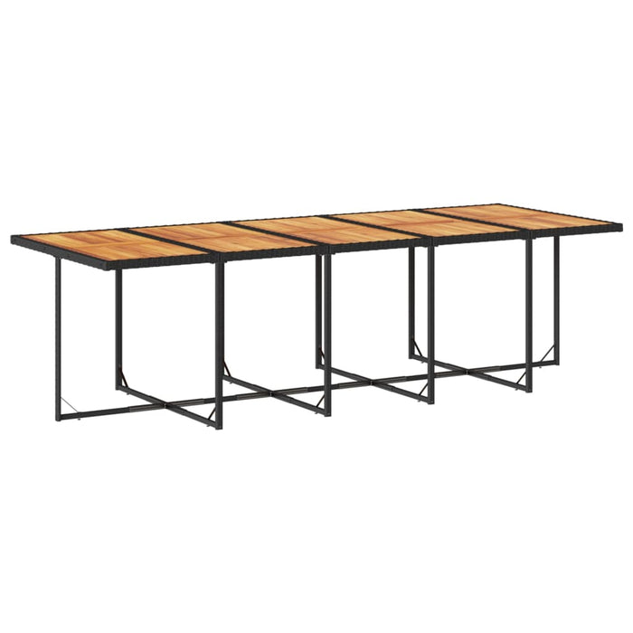 Set mobilier de grădină cu perne, 15 piese, negru, poliratan - WALTI WALTI
