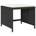 Set mobilier de grădină cu perne, 15 piese, negru, poliratan - WALTI WALTI