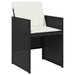 Set mobilier de grădină cu perne, 15 piese, negru, poliratan - WALTI WALTI