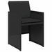 Set mobilier de grădină cu perne, 15 piese, negru, poliratan - WALTI WALTI