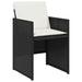 Set mobilier de grădină cu perne, 17 piese, negru, poliratan - WALTI WALTI