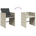 Set mobilier de grădină cu perne, 5 piese gri deschis poliratan - WALTI WALTI