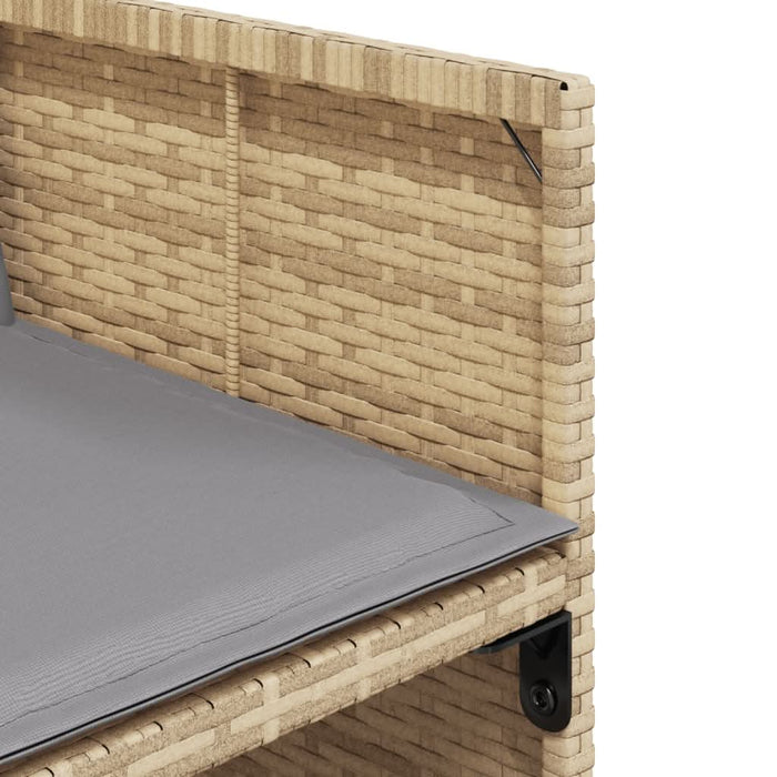 Set mobilier pentru grădină, 7 piese, cu perne, bej, poliratan - WALTI WALTI
