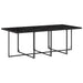 Set mobilier de grădină cu perne, 9 piese, negru, poliratan - WALTI WALTI