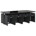 Set mobilier de grădină cu perne, 9 piese, negru, poliratan - WALTI WALTI