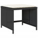 Set mobilier de grădină cu perne, 9 piese, negru, poliratan - WALTI WALTI