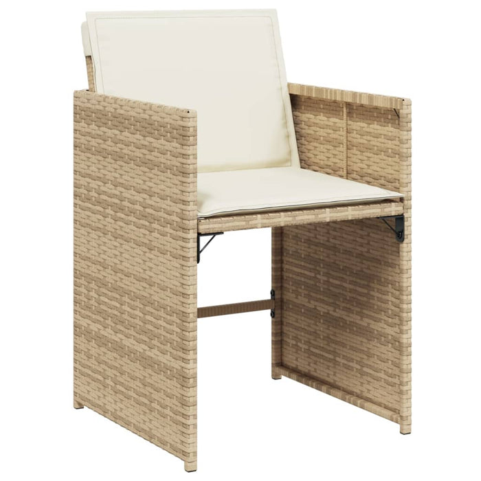 Set mobilier de grădină cu perne, 13 piese, bej, poliratan - WALTI WALTI
