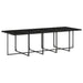 Set mobilier de grădină cu perne, 15 piese, negru, poliratan - WALTI WALTI