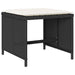 Set mobilier de grădină cu perne, 15 piese, negru, poliratan - WALTI WALTI