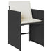Set mobilier de grădină cu perne, 15 piese, negru, poliratan - WALTI WALTI