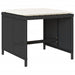 Set mobilier de grădină cu perne, 17 piese, negru, poliratan - WALTI WALTI