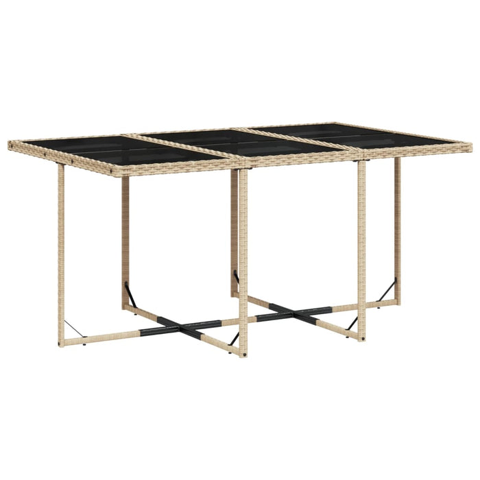 Set mobilier de grădină cu perne, 11 piese, bej, poliratan - WALTI WALTI