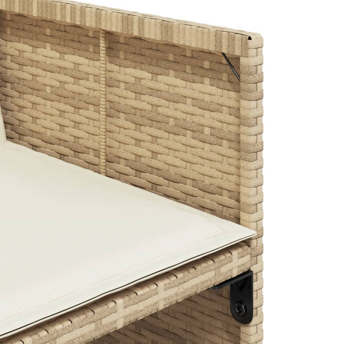 Set mobilier de grădină cu perne, 11 piese, bej, poliratan - WALTI WALTI