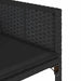 Set mobilier de exterior cu perne, 11 piese, negru, poliratan - WALTI WALTI