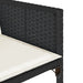 Set mobilier de exterior cu perne, 11 piese, negru, poliratan - WALTI WALTI