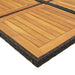 Set mobilier de exterior cu perne, 11 piese, negru, poliratan - WALTI WALTI