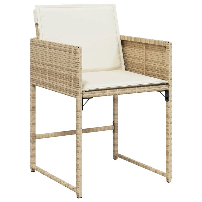 Set mobilier de grădină cu perne, 11 piese, bej, poliratan - WALTI WALTI