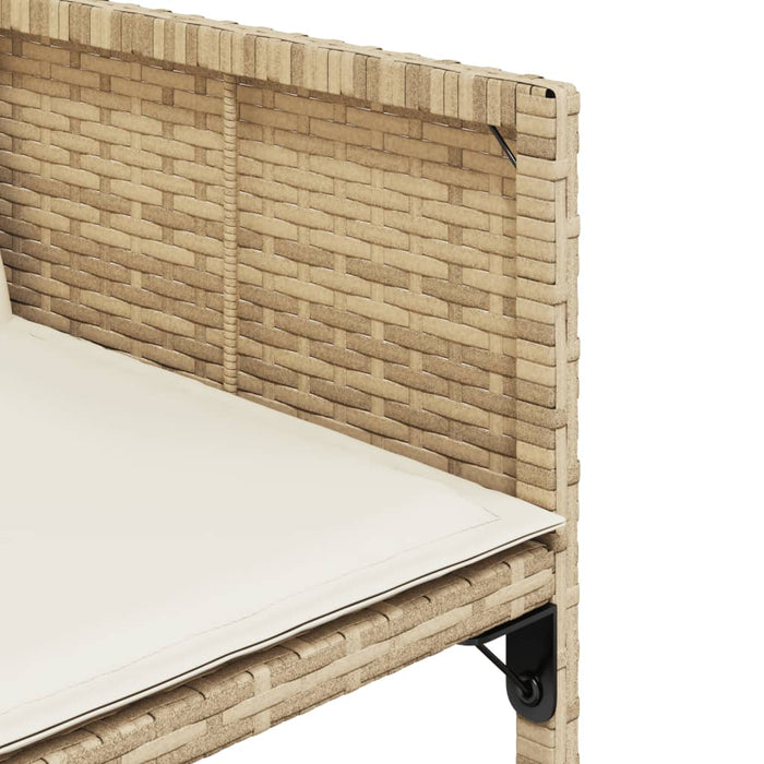 Set mobilier de grădină cu perne, 13 piese, bej, poliratan - WALTI WALTI