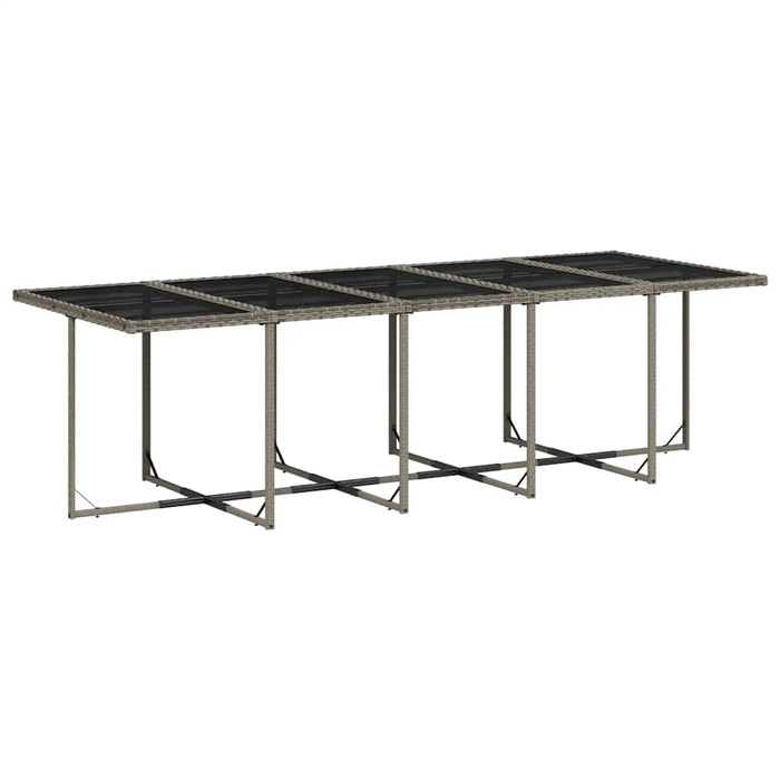 Set mobilier de grădină cu perne, 15 piese, gri, poliratan - WALTI WALTI