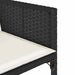 Set mobilier de grădină cu perne, 15 piese, negru, poliratan - WALTI WALTI