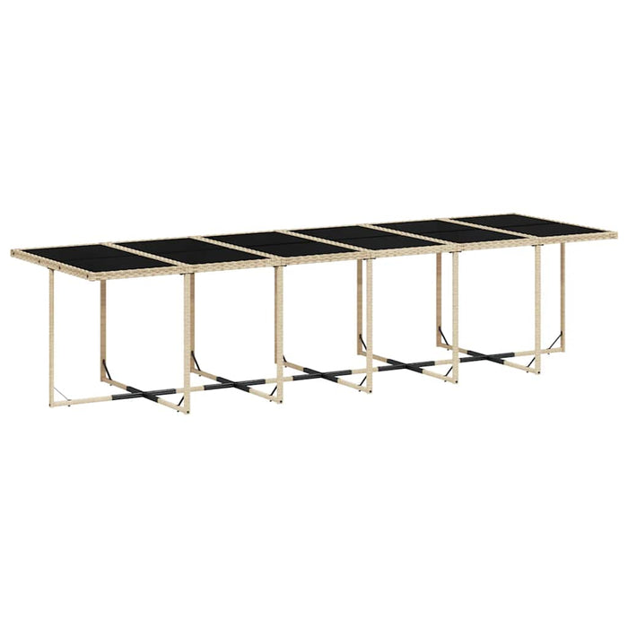 Set mobilier de grădină cu perne, 17 piese, bej, poliratan - WALTI WALTI