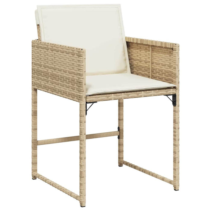 Set mobilier de grădină cu perne, 17 piese, bej, poliratan - WALTI WALTI