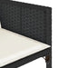 Set mobilier de grădină cu perne, 9 piese, negru, poliratan - WALTI WALTI