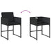 Set mobilier de grădină cu perne, 9 piese, negru, poliratan - WALTI WALTI