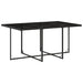 Set mobilier de exterior cu perne, 11 piese, negru, poliratan - WALTI WALTI