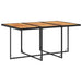 Set mobilier de exterior cu perne, 11 piese, negru, poliratan - WALTI WALTI