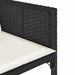 Set mobilier de exterior cu perne, 11 piese, negru, poliratan - WALTI WALTI