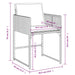 Set mobilier de exterior cu perne, 11 piese, negru, poliratan - WALTI WALTI