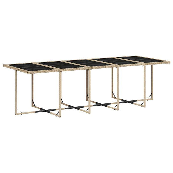 Set mobilier de grădină cu perne, 15 piese, bej, poliratan - WALTI WALTI