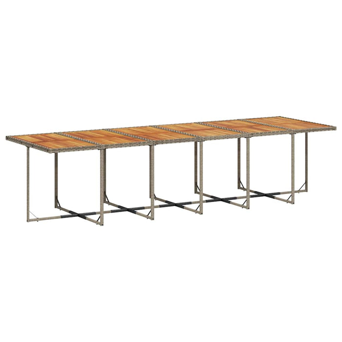 Set mobilier de grădină cu perne, 17 piese, gri, poliratan WALTI
