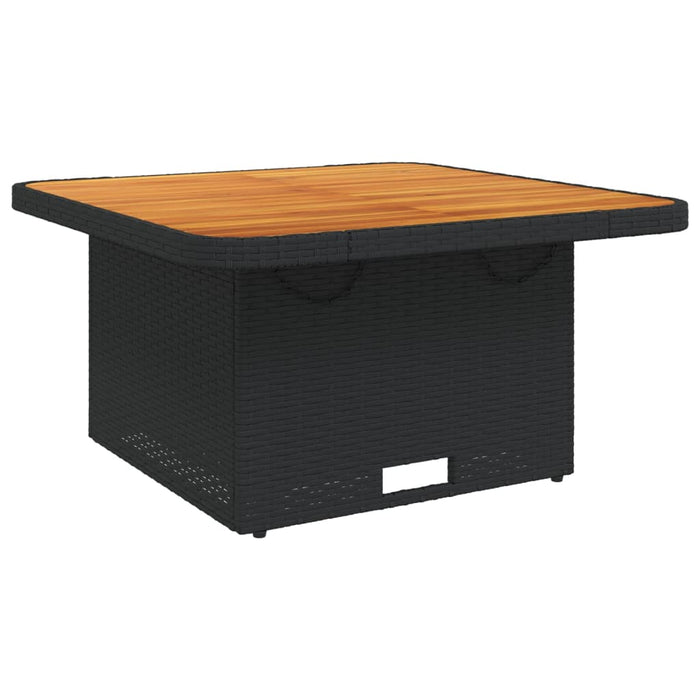 Set mobilier de grădină cu perne, 3 piese, negru, poliratan - WALTI WALTI