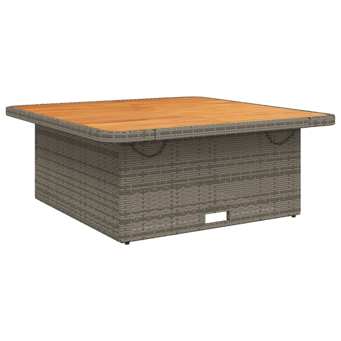 Set mobilier de grădină cu perne, 4 piese, gri, poliratan WALTI