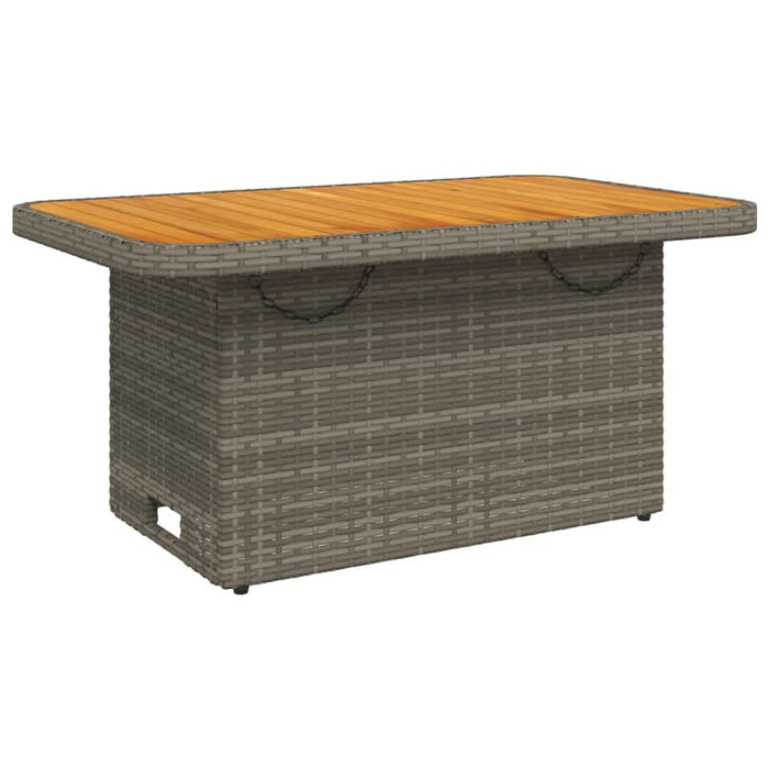 Set mobilier de grădină cu perne, 2 piese, gri, poliratan - WALTI WALTI