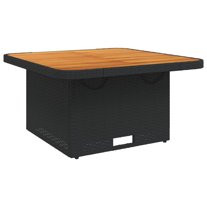 Set mobilier de grădină cu perne, 3 piese, negru, poliratan - WALTI WALTI
