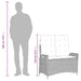 Set mobilier de grădină cu perne, 2 piese, negru, poliratan - WALTI WALTI